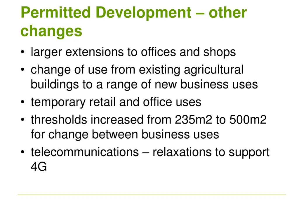 permitted development other changes larger