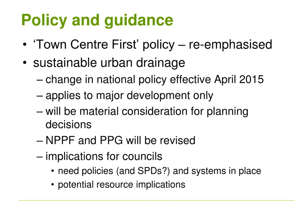 policy and guidance 1