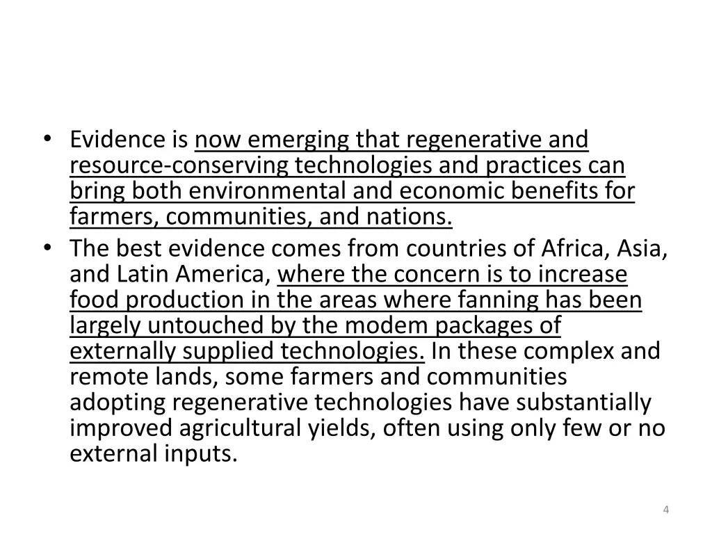 evidence is now emerging that regenerative