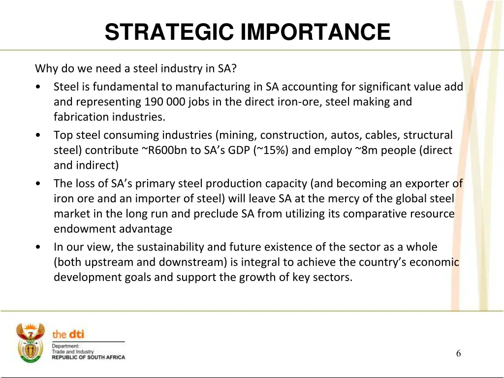 strategic importance