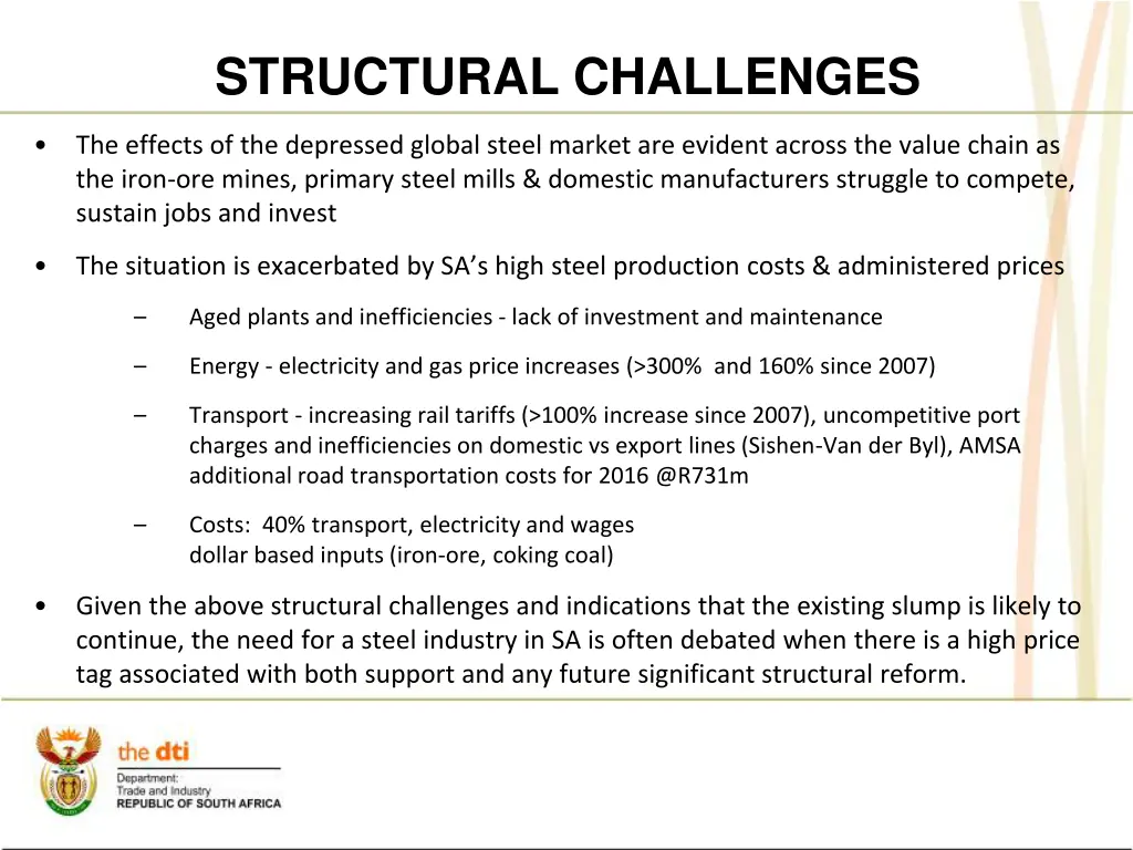 structural challenges