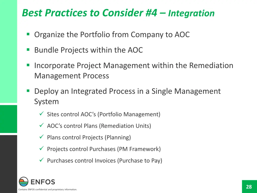 best practices to consider 4 integration