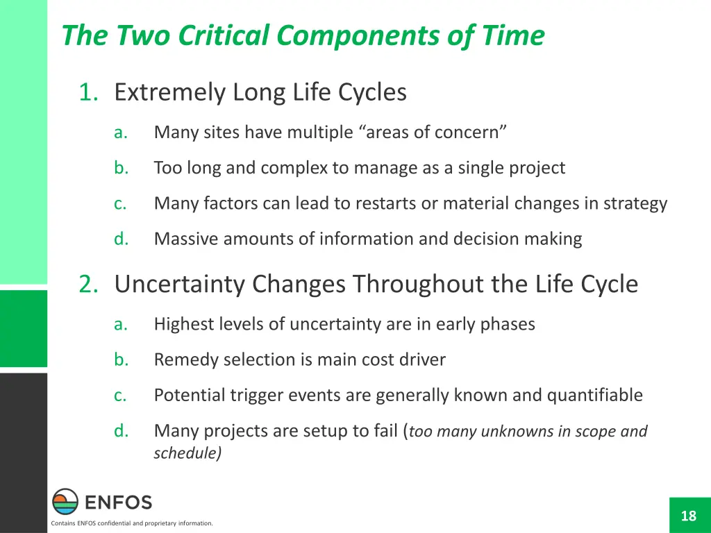 the two critical components of time