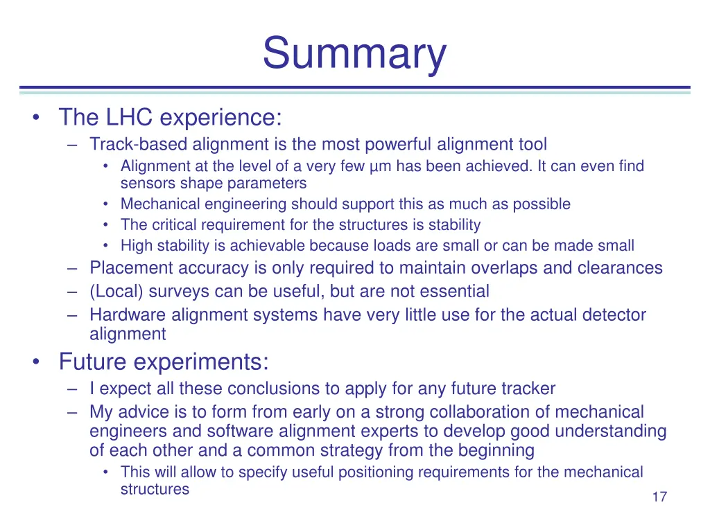 summary
