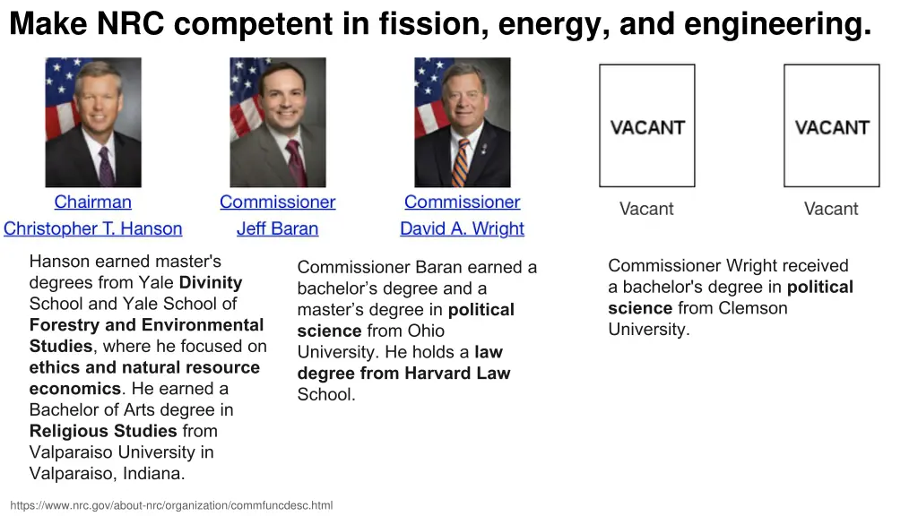 make nrc competent in fission energy