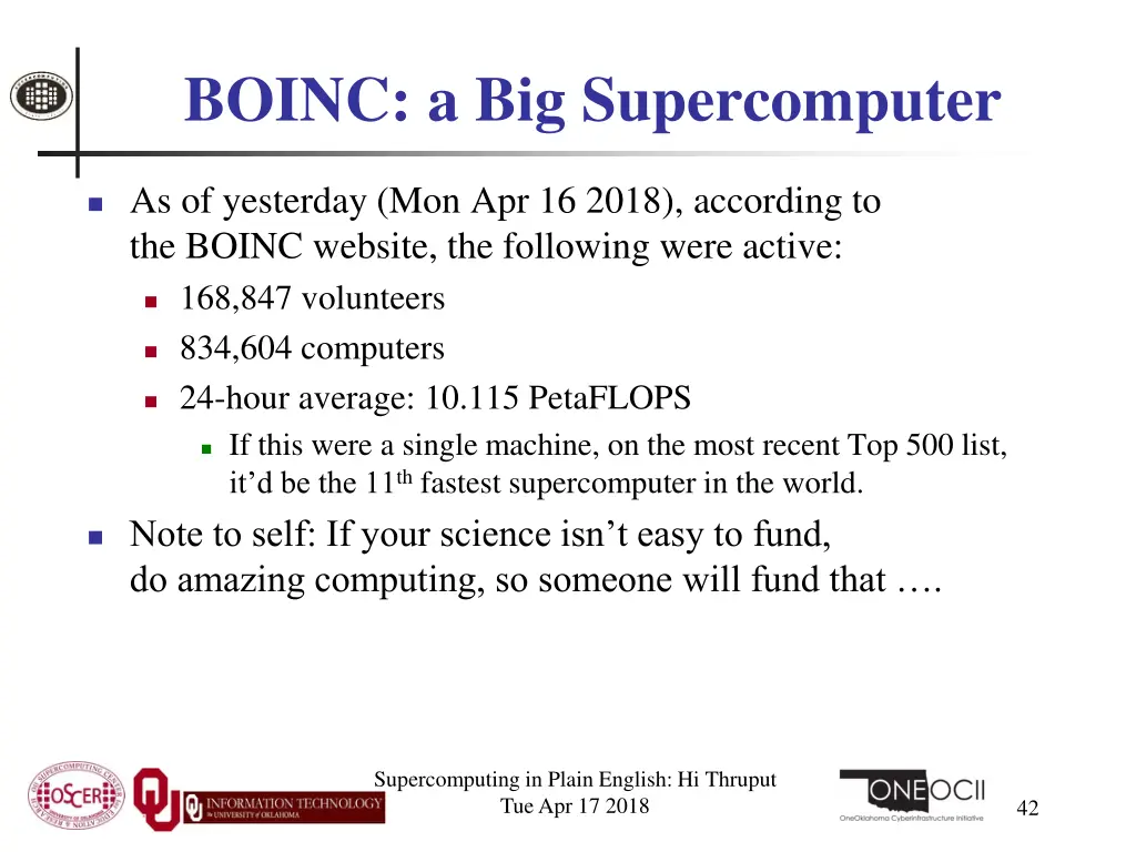 boinc a big supercomputer