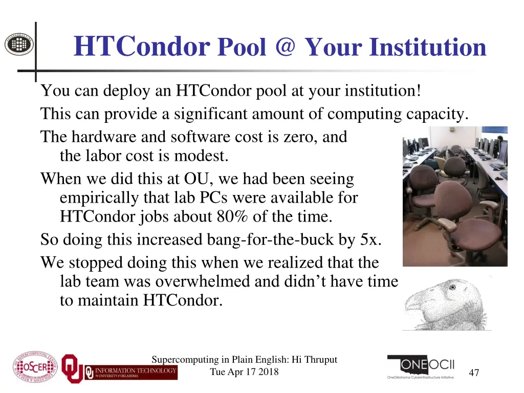htcondor pool @ your institution