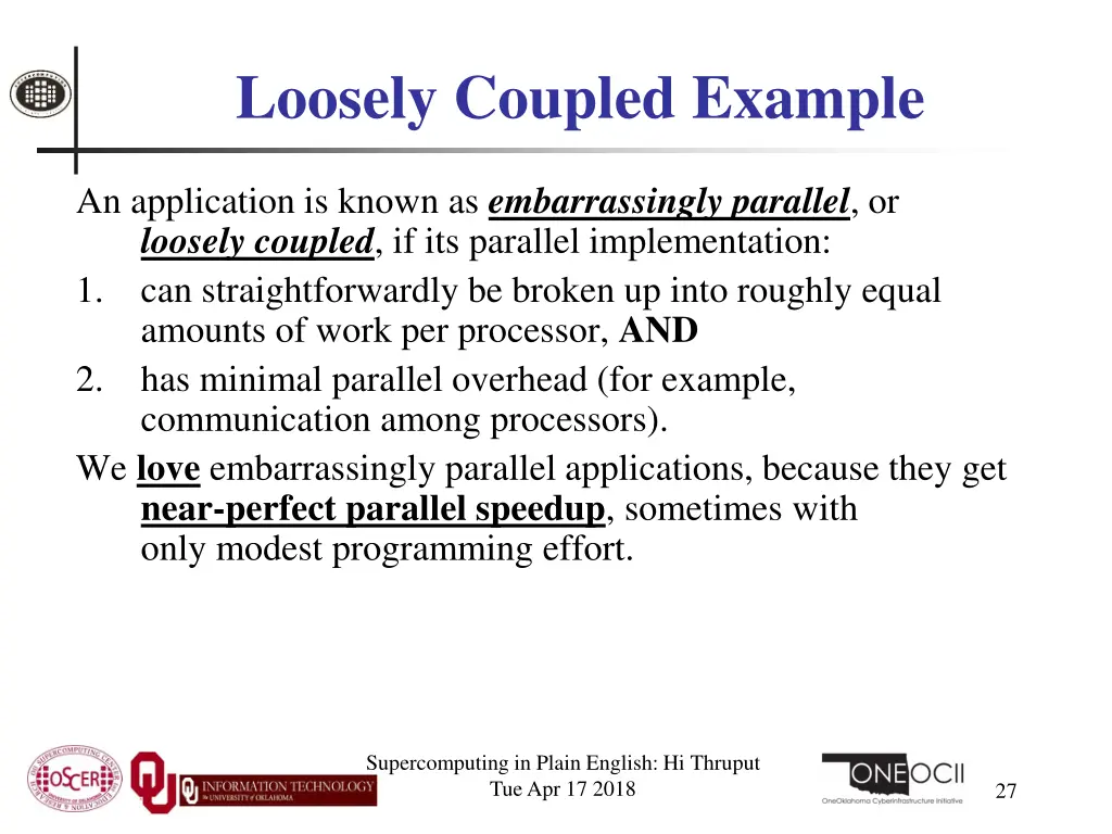 loosely coupled example
