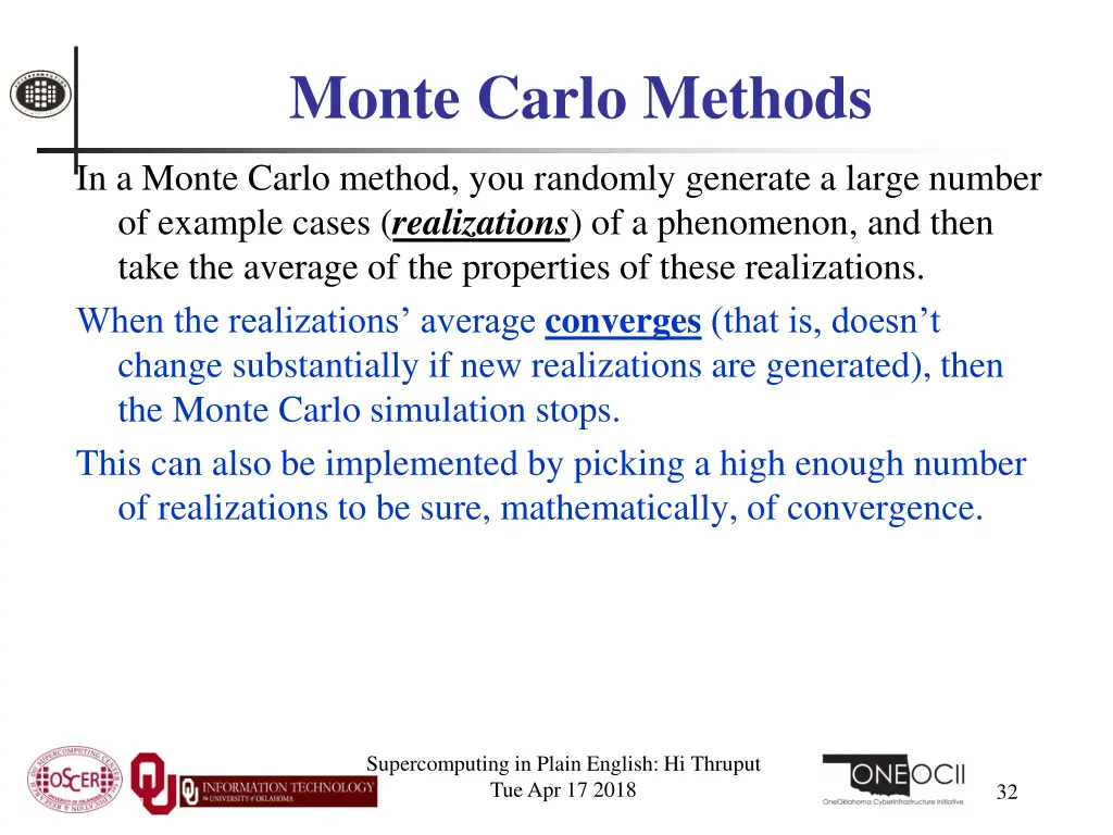 monte carlo methods 1