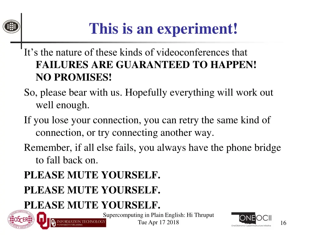 this is an experiment 1