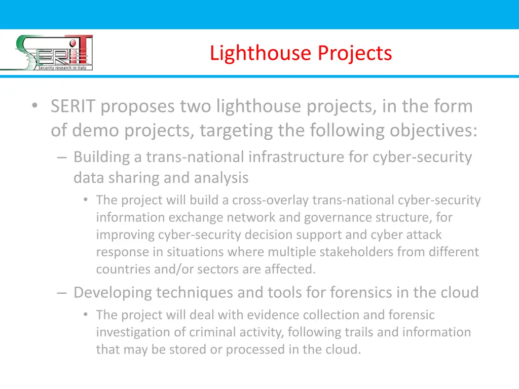 lighthouse projects