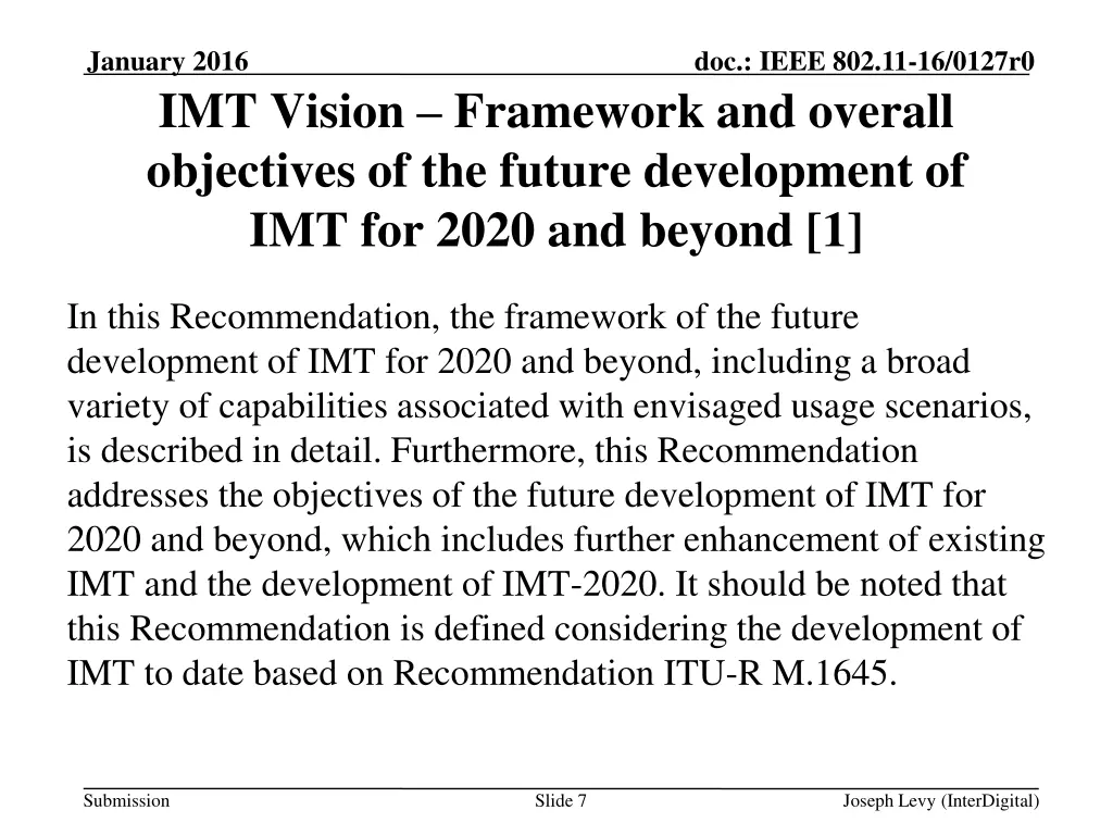 january 2016 imt vision framework and overall