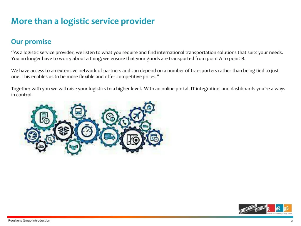 more than a logistic service provider