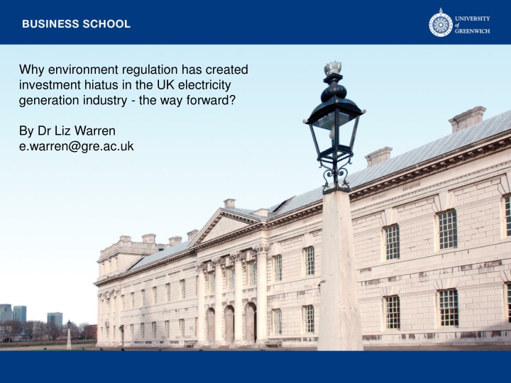 why environment regulation has created investment