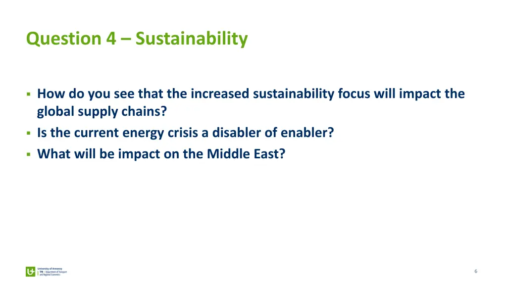 question 4 sustainability