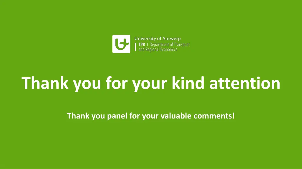 thank you for your kind attention