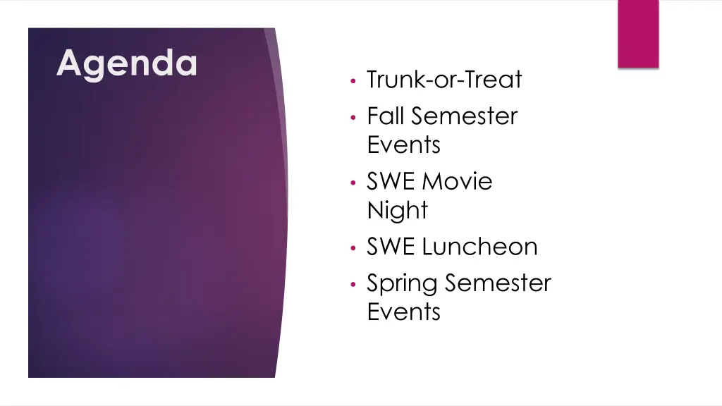 agenda
