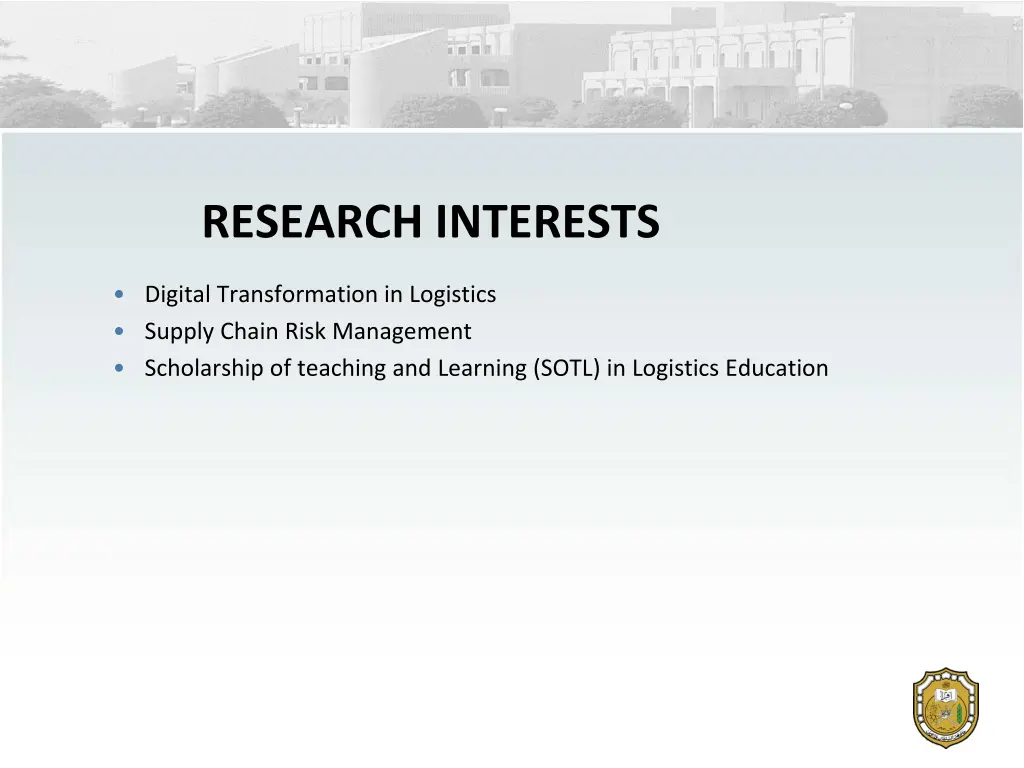 research interests