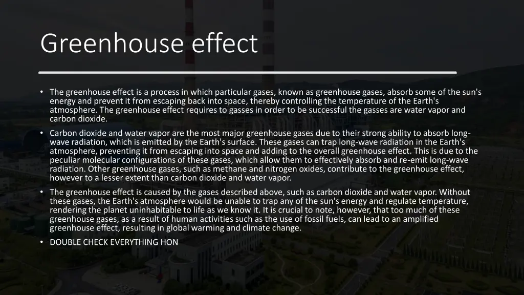 greenhouse effect