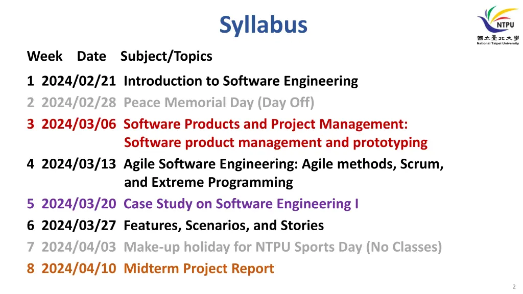 syllabus