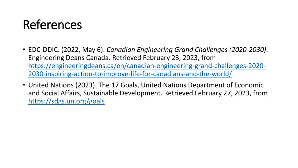 references references