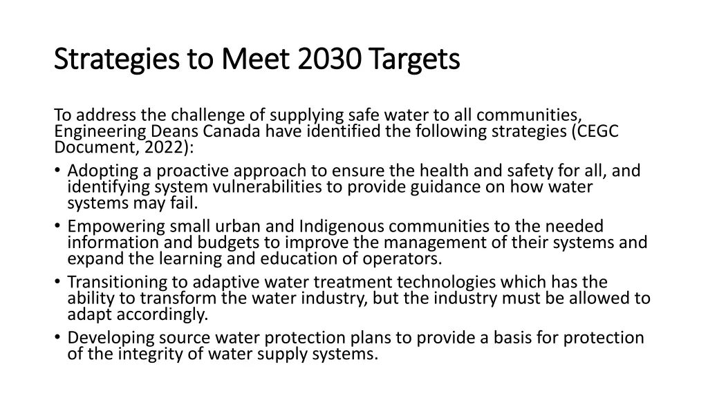 strategies to meet 2030 targets strategies 1