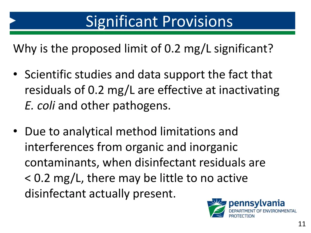 significant provisions 1