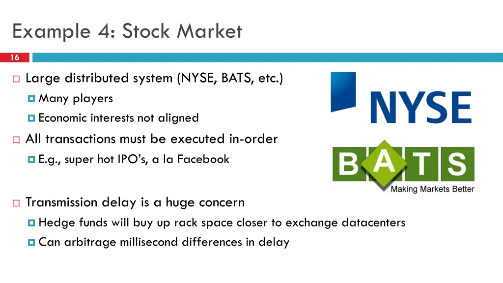 example 4 stock market