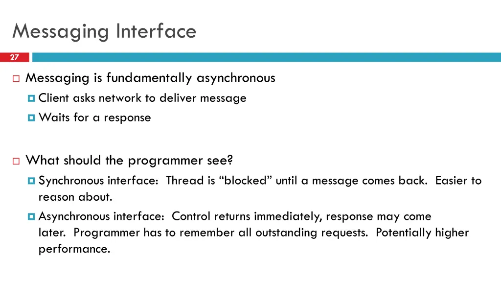 messaging interface
