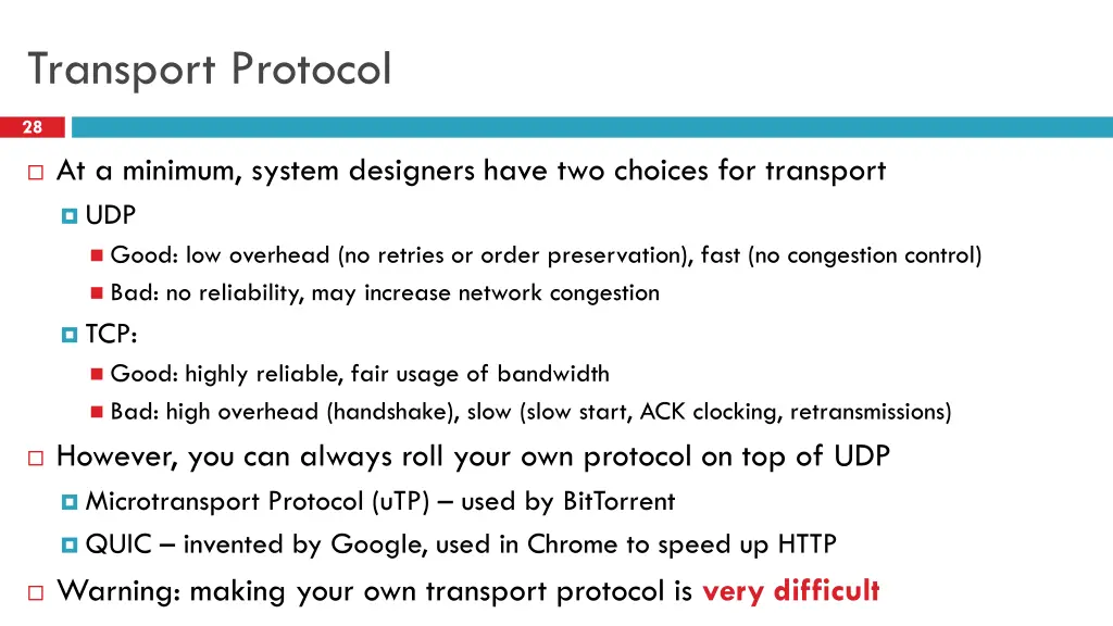 transport protocol
