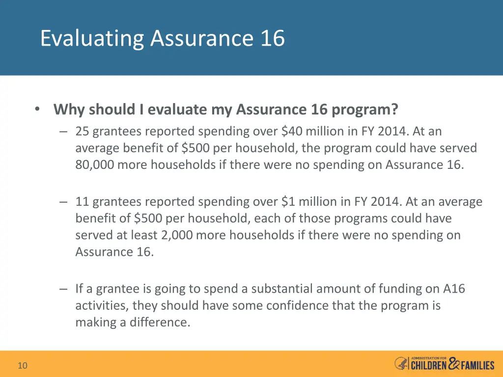 evaluating assurance 16 1