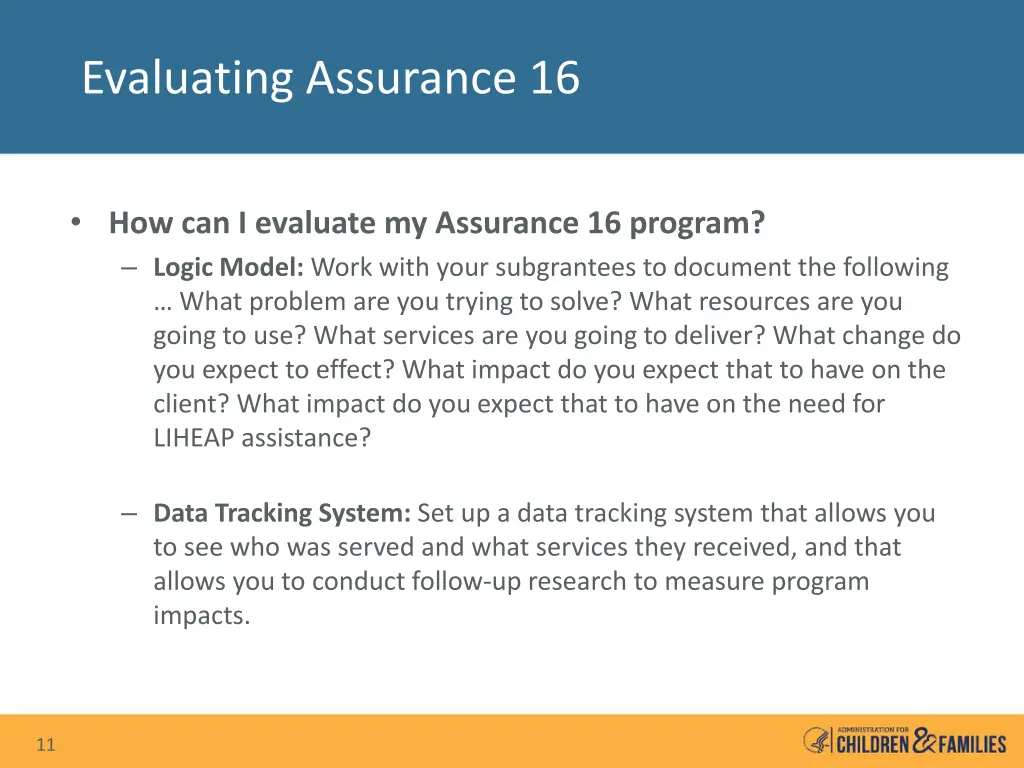 evaluating assurance 16 2