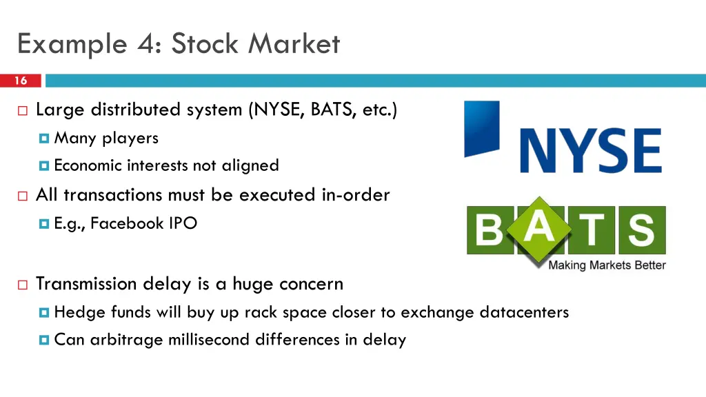 example 4 stock market