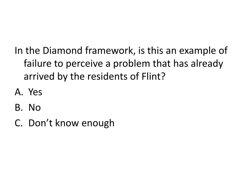in the diamond framework is this an example 1
