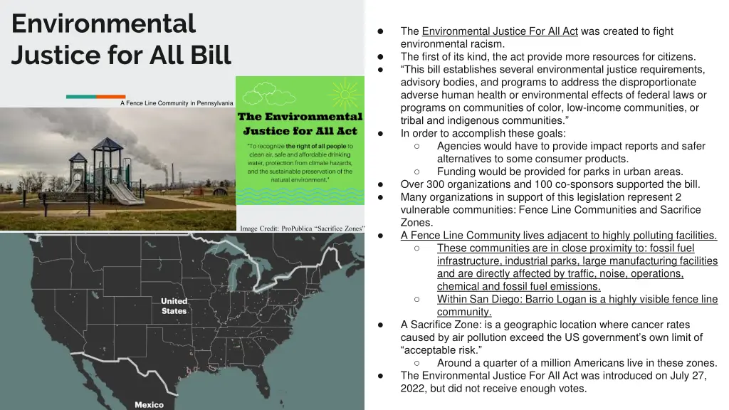 environmental justice for all bill