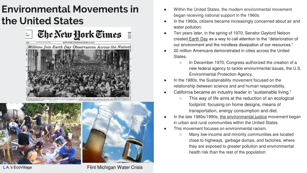 environmental movements in the united states