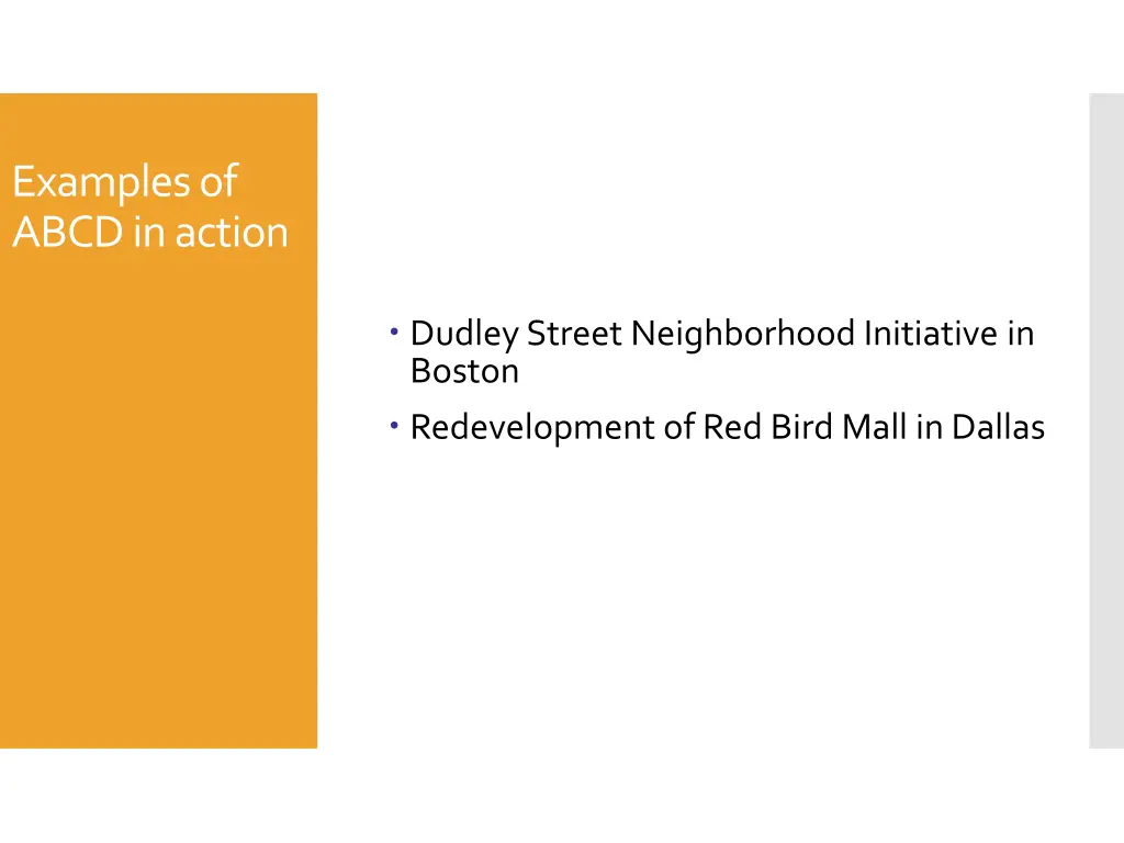 examples of abcd in action