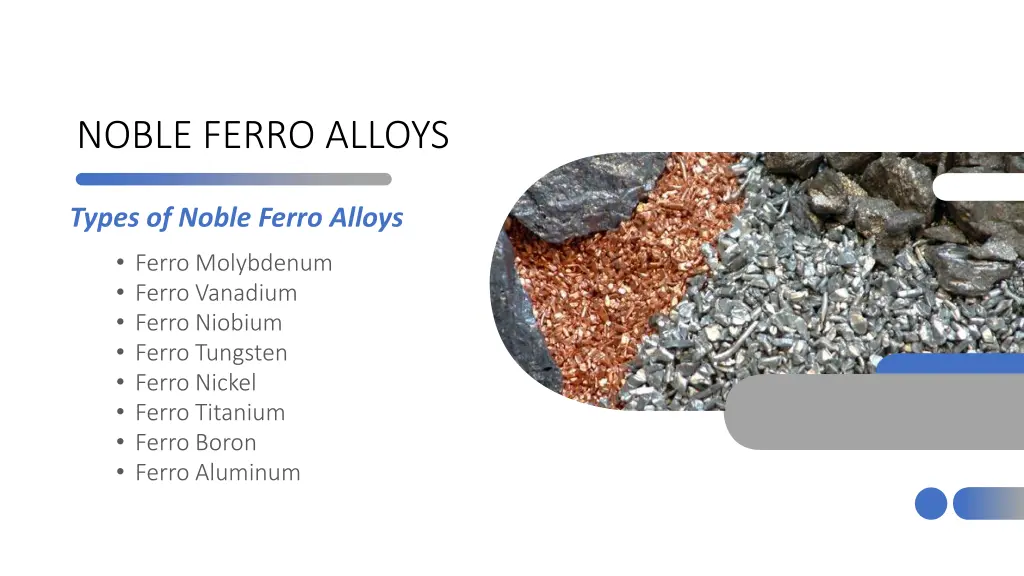 noble ferro alloys
