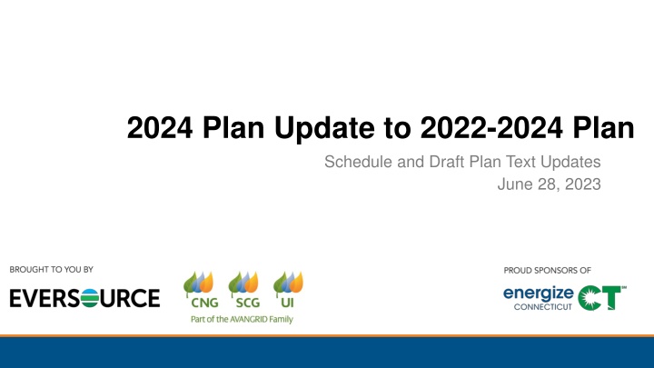 2024 plan update to 2022 2024 plan schedule