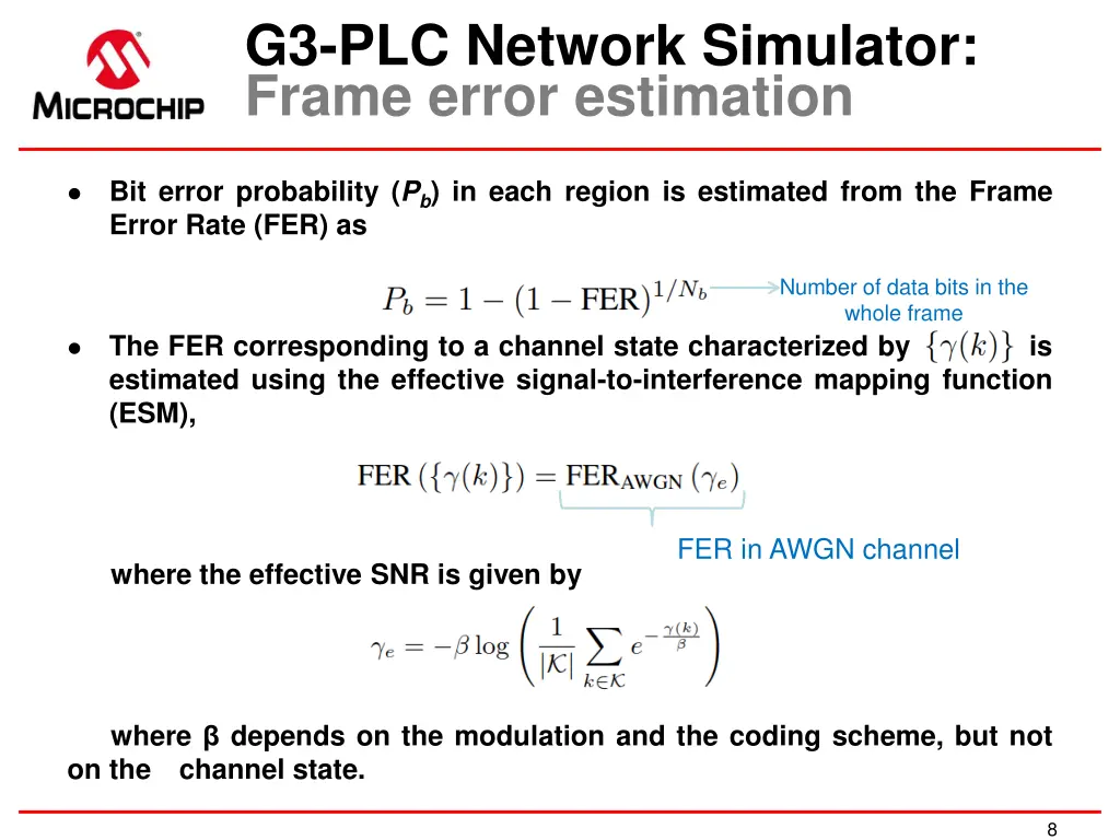 g3 plc network simulator frame error estimation 1