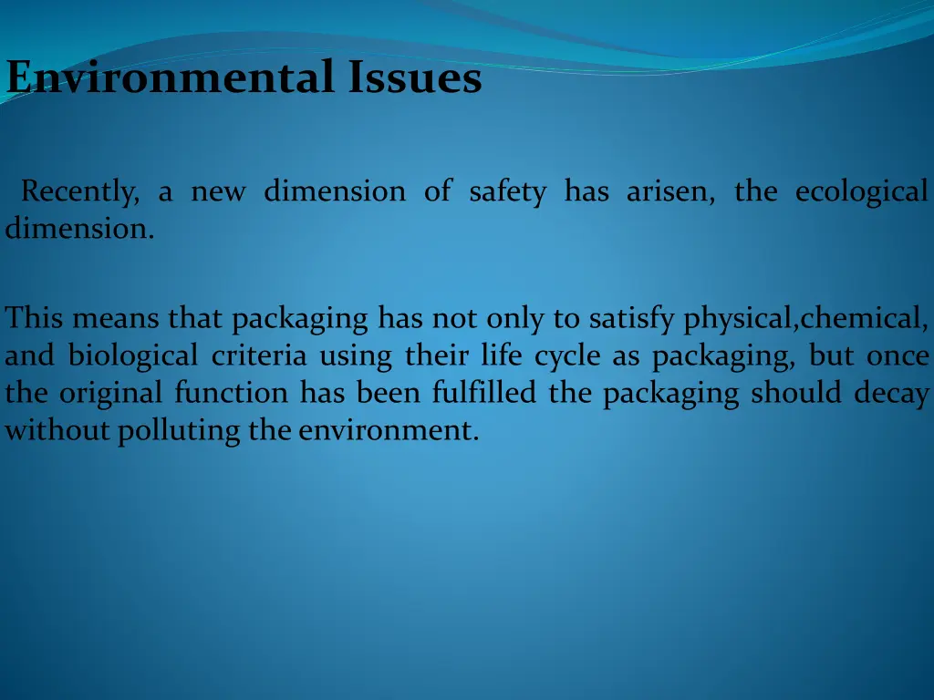 environmental issues