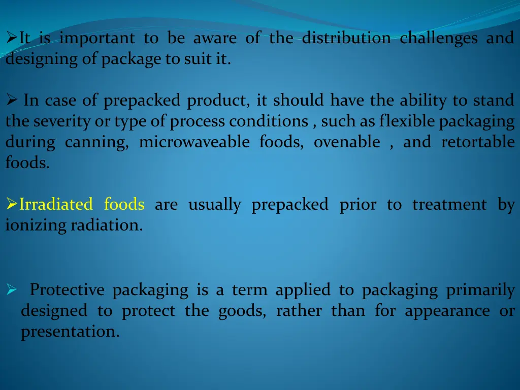 it is important to be aware of the distribution