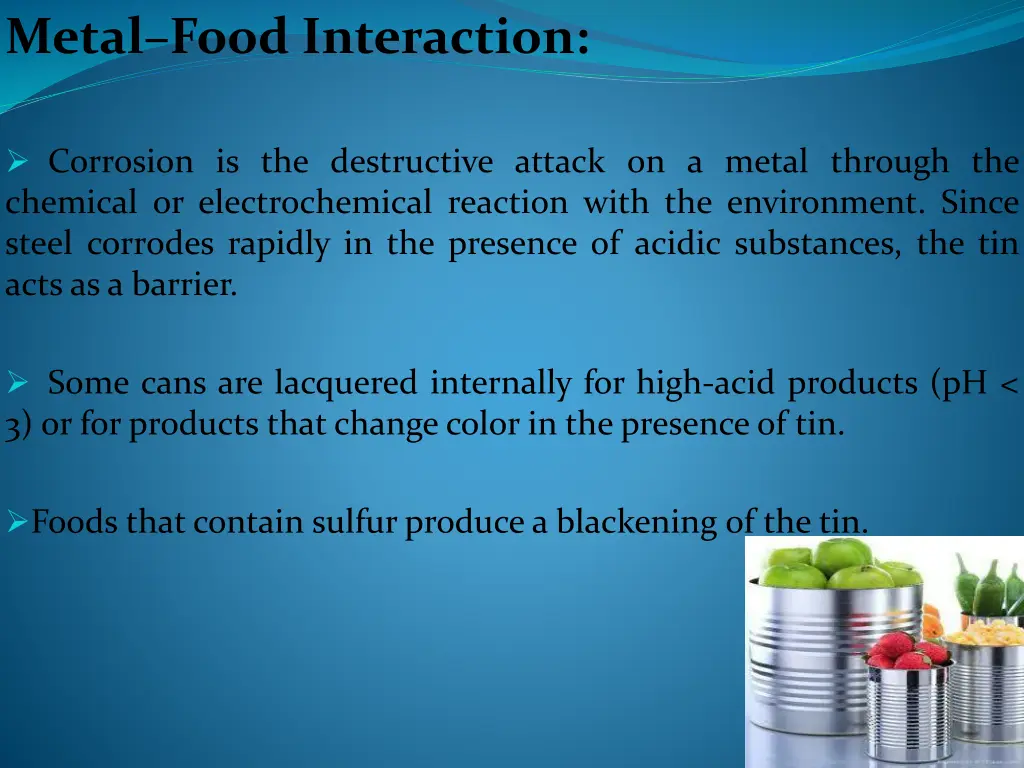 metal food interaction