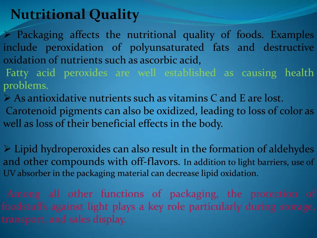 nutritional quality