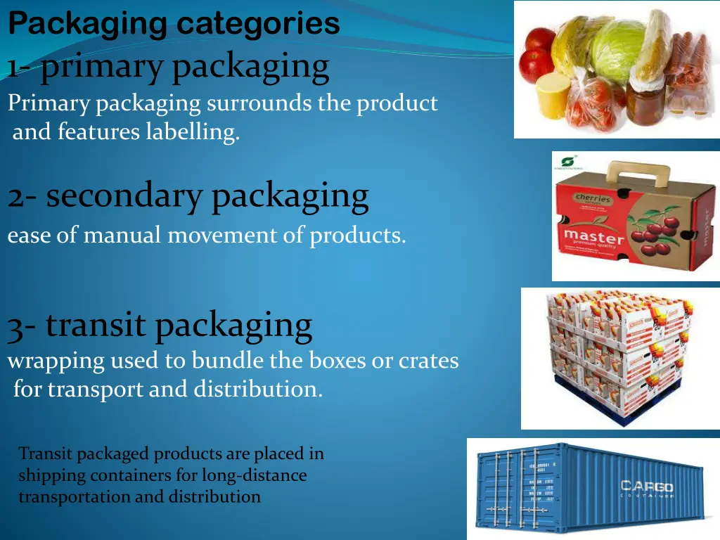 packaging categories 1 primary packaging primary