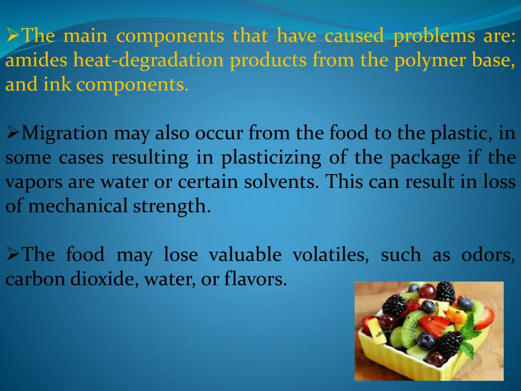 the main components that have caused problems