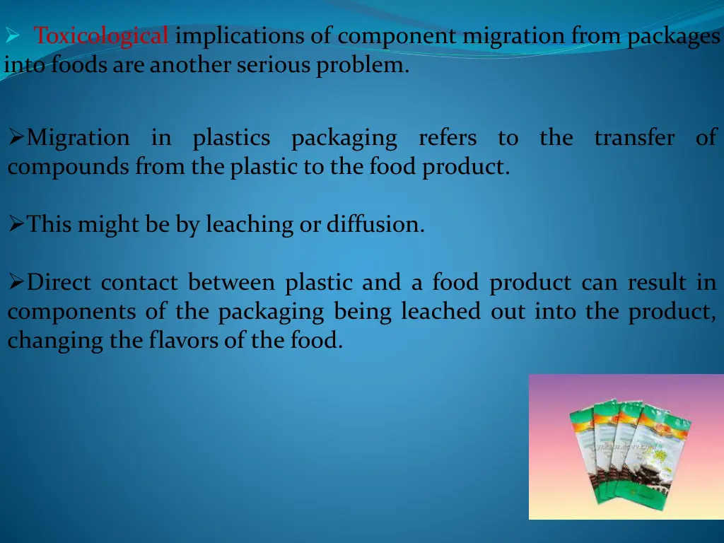 toxicological implications of component migration