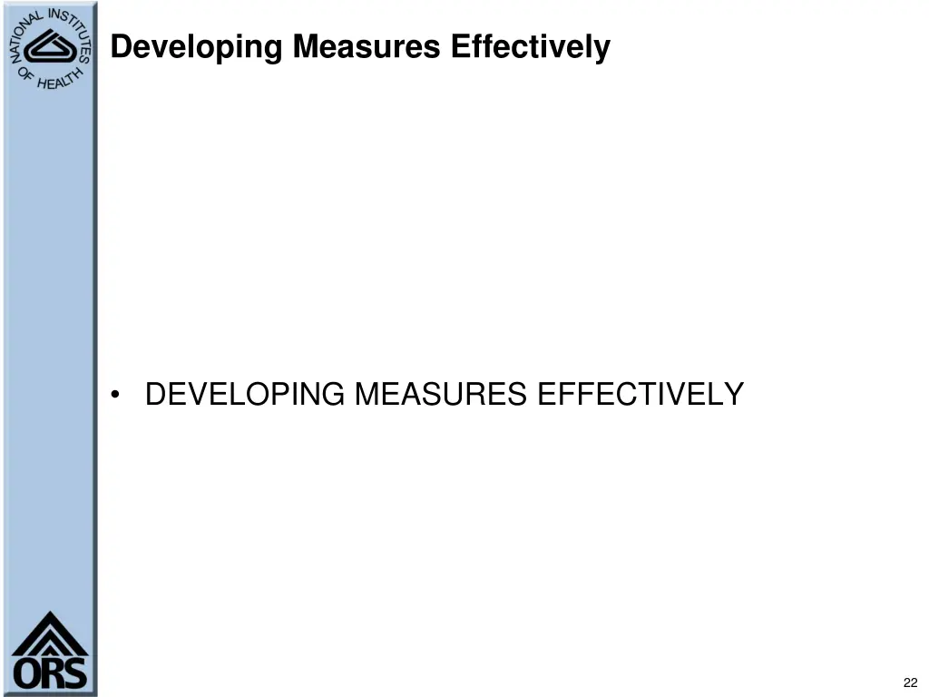 developing measures effectively