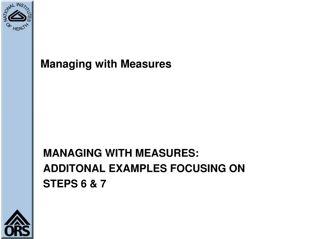 managing with measures