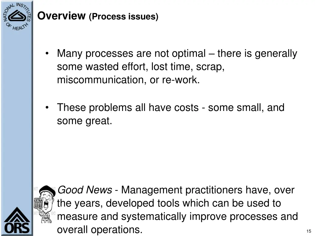 overview process issues